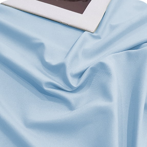 Solid Color Polyester Pillowcase Set of 4 - Soft, Breathable, Standard Size 18.9x29.1 Inches in Gray, Green, Blue, Pink