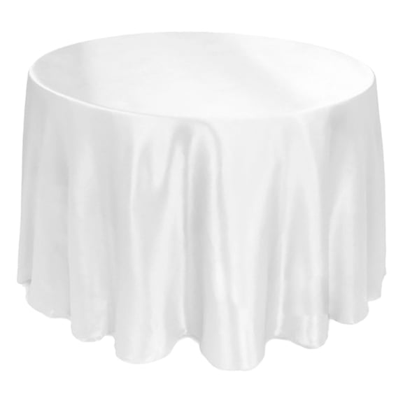 Solid Color Polyester Round Tablecloth Resistant Stain Proof Machine Washable 150cm Diameter for Restaurant Wedding Banquet Dining Event