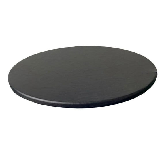 Solid Color Polyester Table Cover Waterproof Fabric Fitted Round Table Cloth 23 Black