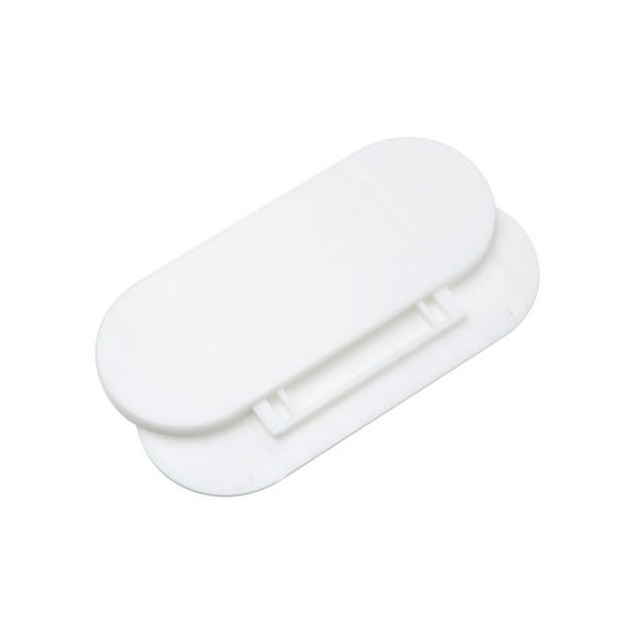 Solid Color Power Strip Socket Wall Mounted Strong Holder Seamless Fixing Bracket Organizer, 10 cm4 cm, White