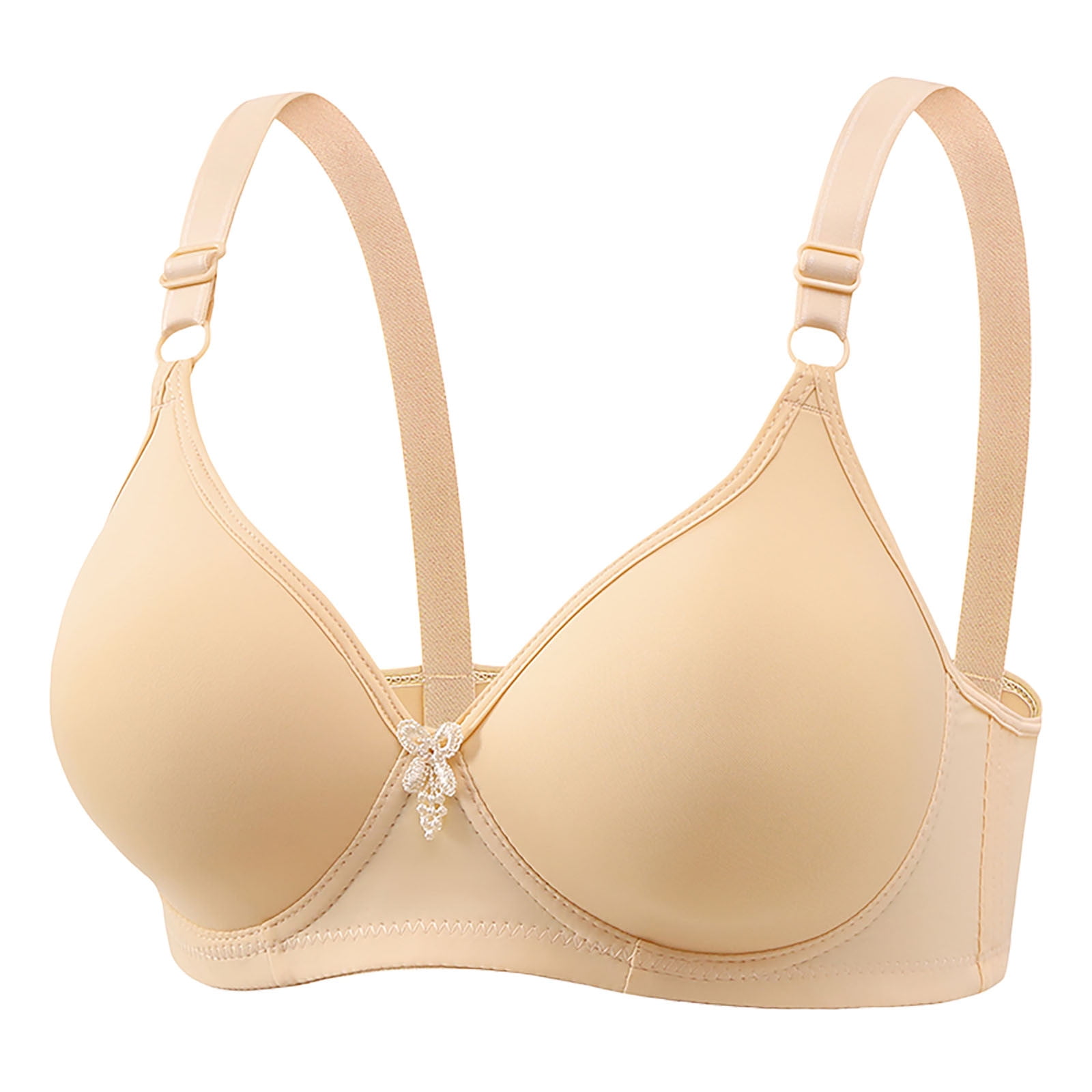 Solid Color Push Up Bra for Women Hide Back Fat Smoothing Adjustable Straps  Bras Seamless Underwire T-Shirt Bra