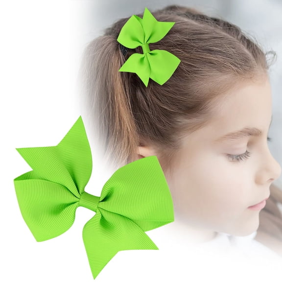Solid Color Ribbed Satin Bow Hair Clips - 20 Pieces - Adults Bow Hair Clip Headband Baby Girls Solid Color Ribbed Ribbon Hair Clip Clip Hair Accessories Accessories for Toddlers Mult Makeup Organiz