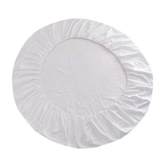 Solid Color Round Bed Fitted Sheet for Hotel and Home Use,