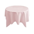 thumbnail image 1 of Solid Color Round Tablecloth 35.4in - Elegant Polyester Dinner Table Cover for Dining Room, Holiday Parties & Birthday Decorations, Machine Washable, 1 of 6
