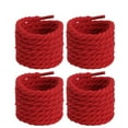 thumbnail image 1 of Solid Color Round Thickened Shoe Laces 120cm Length For Sneakers 2 Pairs Twisted Braided Shoe Strings Replacement, 1 of 8