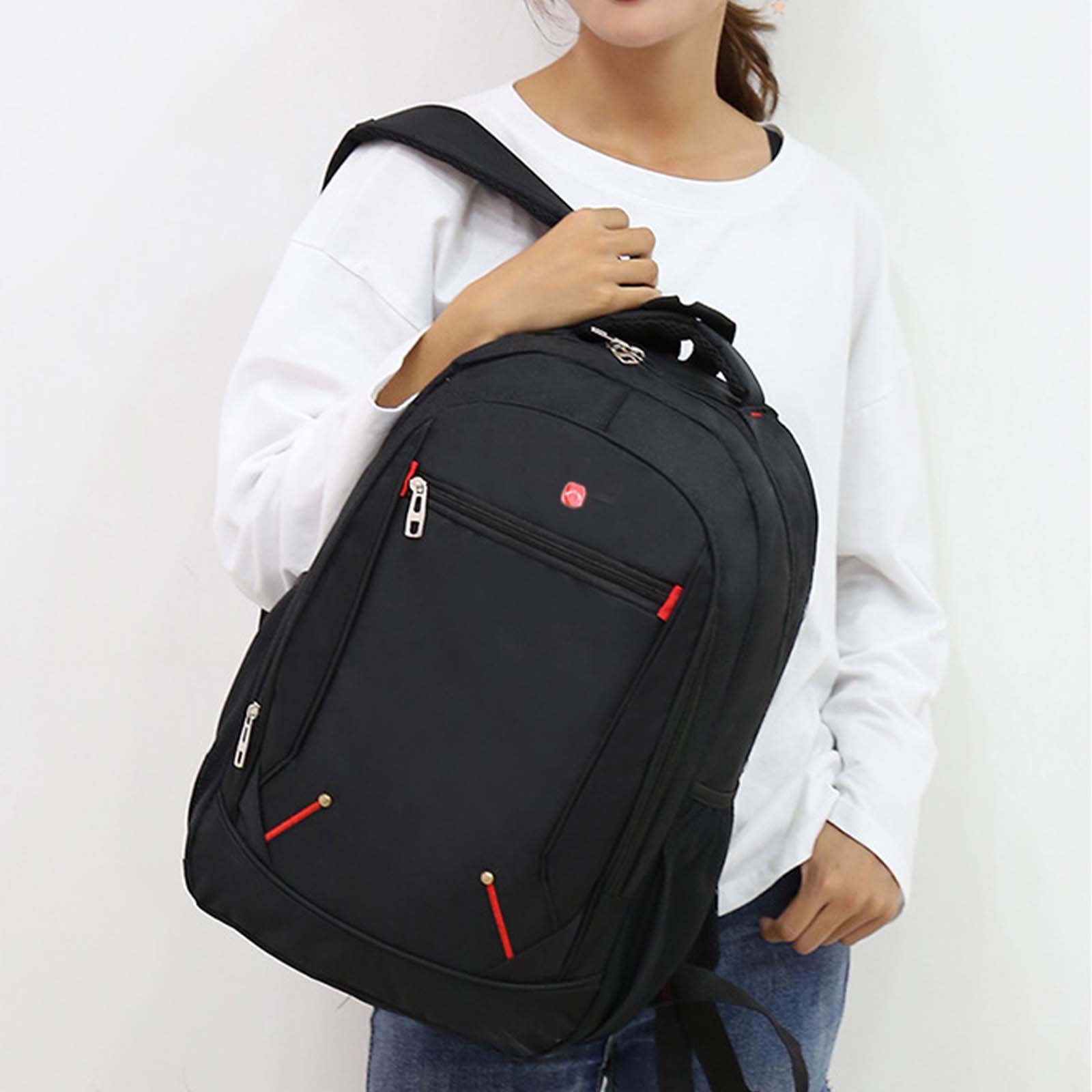 ショルダーバッグ・ポシェット ^MUCENT^ Knob Wide Pocket Backpack Unisex P00000UT Multi Pocket Backpack