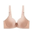 thumbnail image 1 of Solid Color Seamless Bras for Women, Push up Adjustable Breathable Lingerie, Comfortable Underwire Support Bra, 1 of 6