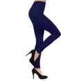 thumbnail image 1 of K-Cliffs Women's One Size Seamless Fleece Lined Legging, 95% Polyester, 5% Spandex, Navy, 1 of 3
