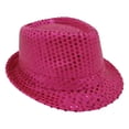 thumbnail image 1 of Solid Color Sequin Hat Glitter Solid Color Dance Hat Western Retro Disco Cap Unisex Costume Cap for Women Men Birthday Party Supplies, 1 of 2