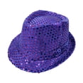 thumbnail image 1 of Solid Color Sequin Hat Glitter Solid Color Dance Hat Western Retro Disco Cap Unisex Costume Cap for Women Men Birthday Party Supplies, 1 of 2