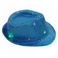 thumbnail image 1 of Solid Color Sequins Fedora Hat, 1 of 6