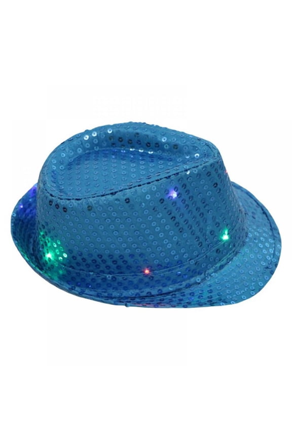 Solid Color Sequins Fedora Hat