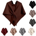 thumbnail image 1 of Solid Color Shawl Wraps for Women Winter Knitted Triangle Scarf, 1 of 4