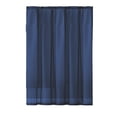 thumbnail image 1 of Solid Color Sheer Curtains with Rod Pocket | Semi-Transparent Polyester Gauze Panel | 52x63 Inches | Black, White, Gray, Pink, Navy Options, 1 of 6