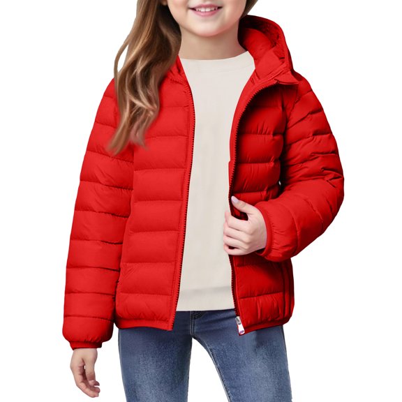 Solid Color Short Cotton Jacket With Cute Pocket Detail, Lightweight Padded Cotton Construction For Comfortable Wear, 150Cm Size Childrenswear Suitable For Daily, School &