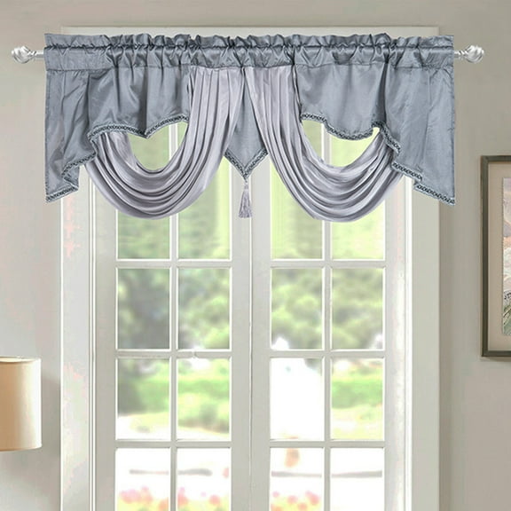 Solid Color Short Curtains with Rod Pocket, Small Curtains for Kitchen Window, Blackout Curtains for Bedroom Privacy, Home Setting Curtains for Living Room Decor and Front Door Welcome Sopatenor