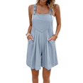 thumbnail image 1 of Solid Color Short Overalls XL, 1 of 7