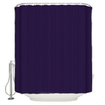 Solid Color Shower Curtain, 60" x 72", Dark Purple Waterproof Bathroom Curtain Washable Shower Curtain Set with 12 Hooks