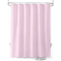Solid Color Shower Curtain, Pink Waterproof Shower Curtain Set with 12 Hooks Lightweight Washable Fabric Shower Curtains for Bathroom 36x72 Inches
