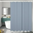 thumbnail image 1 of Solid Color Shower Curtain, Waterproof and Mildew-Proof Bathroom Shower Curtain, No-Drill Bathroom Partition Curtain for Modern Home, Stylish and Functional Shower Curtain, 1 of 6