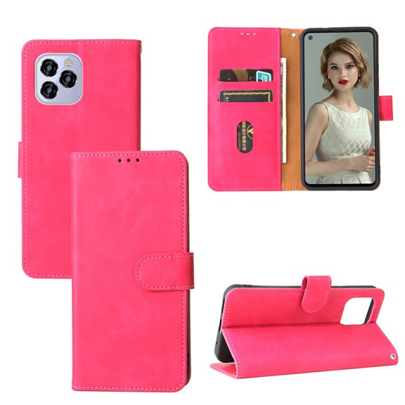 Solid Color Skin Feel Magnetic Buckle Horizontal Flip Calf Texture PU Leather Case with Holder & &