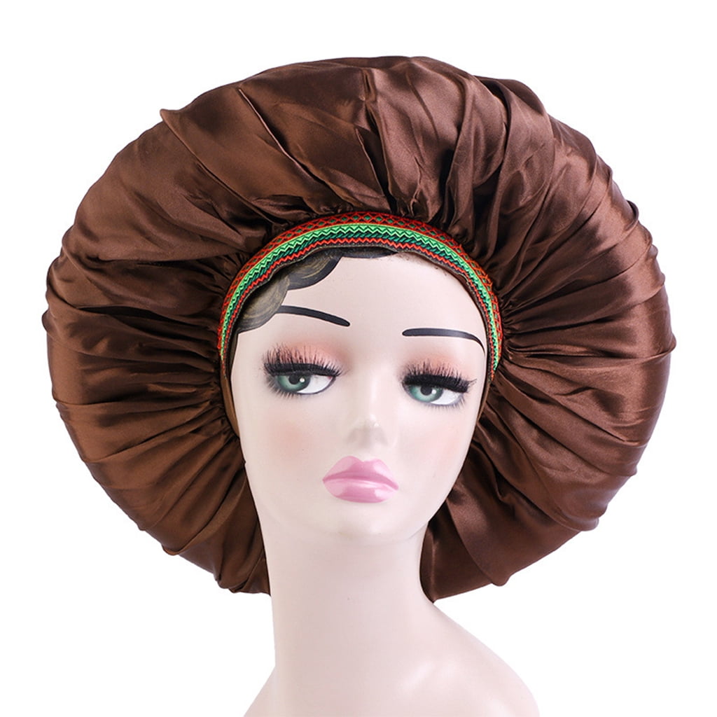 Solid Color Sleeping Cap Ethnic Night Hat Hair Care Turban Chemo Hat ...