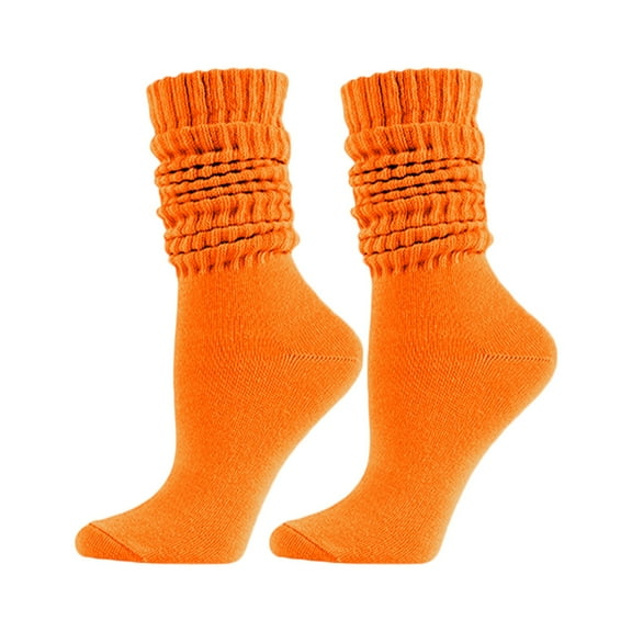 Solid Color Slouchy Long Compression Socks for Women â Cozy Knitted Wool Material, Thick and Warm Design, for Fall and Winter Casual Looks or Layering Under Boots