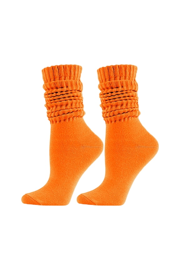 Solid Color Slouchy Long Compression Socks for Women â Cozy Knitted Wool Material, Thick and Warm Design, for Fall and Winter Casual Looks or Layering Under Boots