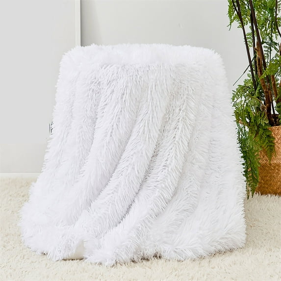 Solid Color Soft Throw Blanket 47x30in Microfiber Plush Sofa Bed Couch Cover Lightweight Cozy Fuzzy Machine Washable Decorative Bedding Nursery Gift for Home Living Room Bedroom