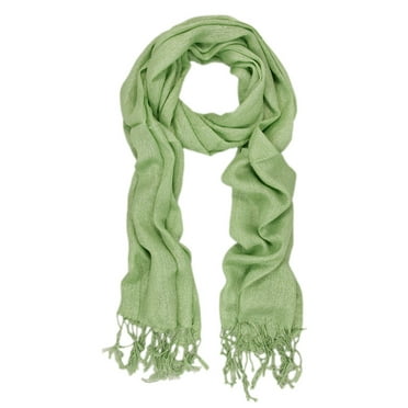 Solid Color Soft Viscose Stardust Scarf with Glitter Threads