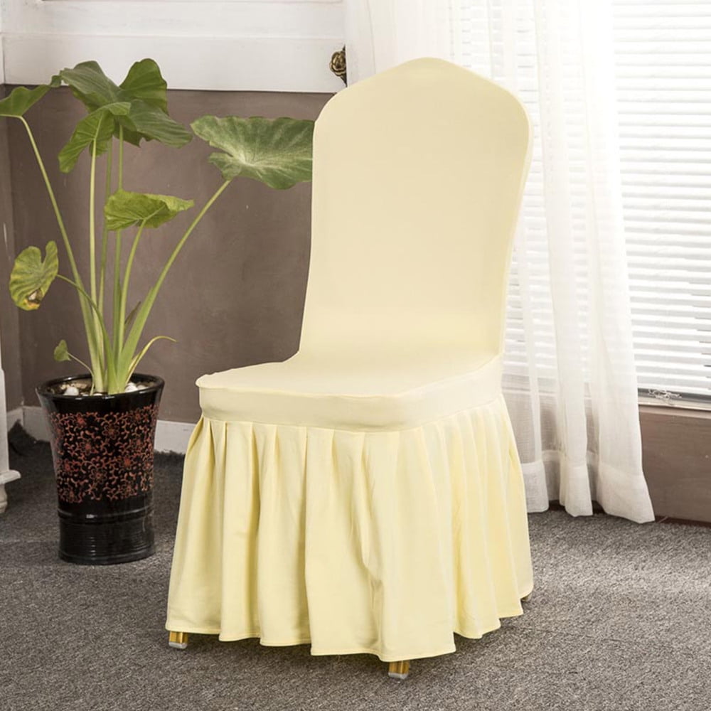 Light yellow chair covers outlet