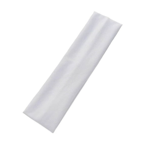 Solid Color Stretchy Sports Headband Sweat Absorbing Unisex Yoga Hair Band Soft Textile Material Comfortable Non-Slip for Workout Running Gym Daily Use