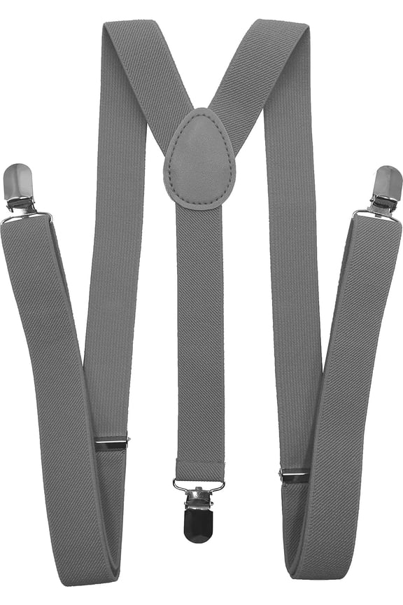 Solid Color Suspenders Y-Back | Adjustable and Elastic |
