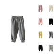 thumbnail image 1 of Solid Color Sweatpants Baby Boy' Pants Knitted Leggings Joggers Harem Pants For Toddler Drawstring Pants Boys' Fashion, 1 of 4