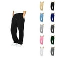 thumbnail image 1 of Solid Color Sweatpants Boy's Girls Baggy Sweatpants Straight Leg Open Bottom Casual Pants Elastic Waist Athletic Joggers Sweat Pants With Pockets Trending Clothes, 1 of 7