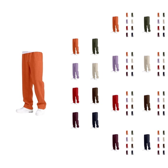 Boys Pants Boys Joggers Casual Athletic Elastic Waist Straight Leg Open Bottom Sweatpants with Functional Pockets