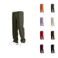 thumbnail image 1 of Solid Color Sweatpants Boys Casual Pants Elastic Waist Drawstring Loose Fit Wide Leg Joggers Sweatpants For Kids Comfortable Long Pants For Daily Wear Pants for Boys, 1 of 5