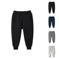 thumbnail image 1 of Solid Color Sweatpants Boys Thermal Pants Winter Warm Solid Color Joggers Casual Sports Trousers For Kids Toddler Youth Comfortable Boys' Fashion, 1 of 4