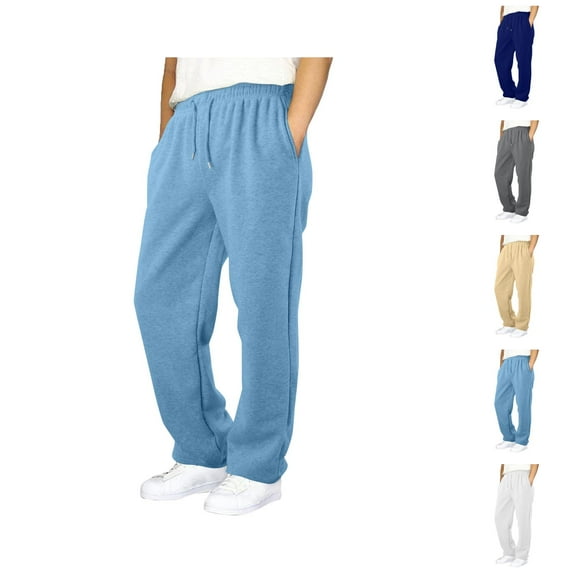 Solid Color Sweatpants Children's Loose Fitting Wide Leg Sweatpants With A Solid Color And A Tight Waistband And Drawstring Suitable For Casual Wear. Long Pants. Kids Pants