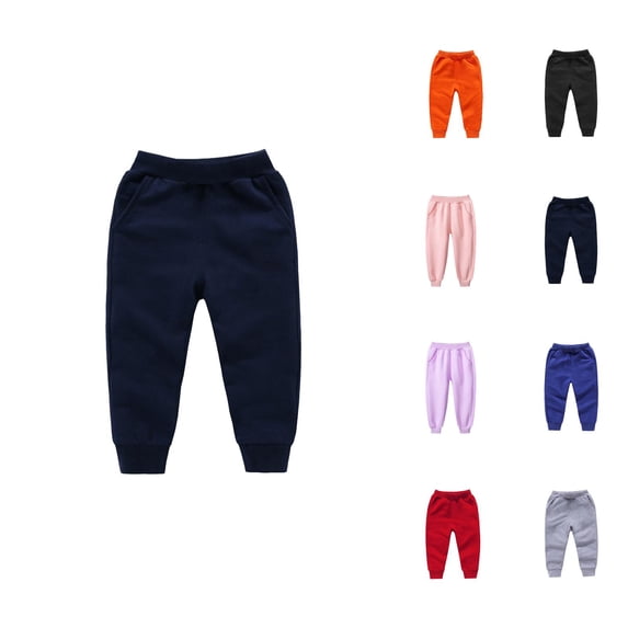 Solid Color Sweatpants Toddler Girls Boys Kids Sport Soild Casual Fashion Beach Cargo Casual Pants Trending Clothes
