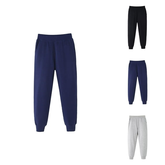 Solid Color Sweatpants Winter Toddler Baby Boys Girls Solid Loose Trousers Pants Sport Pants Boys' Pants
