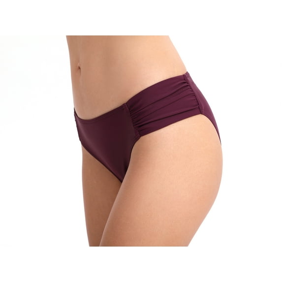 Solid Color Swim Shorts for Women Sexy Bikini Bottom Ruffed Beachwear Elastic Bathing Suit