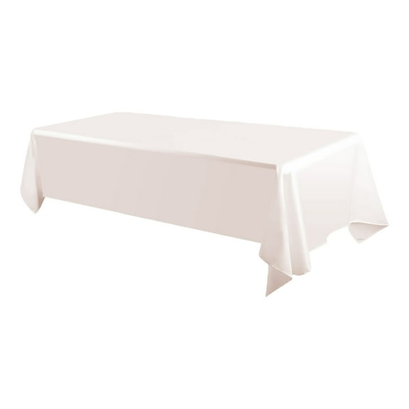 Solid Color Table Cloth For Dining Restaurant Party Banquet Event Polyester Table Cover Washable And Roll of Table Cloths for Parties 8 Foot Cover Party Rental Table Fitted Cover Wedding Tablecloths