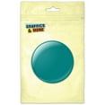 thumbnail image 1 of Solid Color Teal Pinback Button Pin Badge, 1 of 2