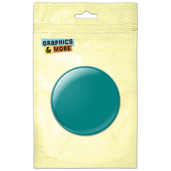 Solid Color Teal Pinback Button Pin Badge