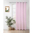 thumbnail image 1 of Solid Color Thermal Insulated Blackout Curtains for Bedroom 36 Length Pink Room Darkening Curtain 1 Panel Grommet Window Curtain Drape for Living Room Nursery Room, 1 of 7