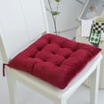 thumbnail image 1 of Solid Color Thickened Crystal Velvet Seat Cushion - Seat Cushions for Office Chairs, Soft Breathable Comfort Pad, Sofa and Stool, Washable Hip Support Cushion for Home Dining, Apartment Decor, 1pc, 1 of 4
