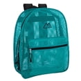 thumbnail image 1 of Solid Color Transparent See Through Mesh Stadium Approved Backpack for Travel and Commuting in Aquamarine, 1 of 6