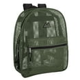 thumbnail image 1 of Solid Color Transparent See Through Mesh Stadium Approved Backpack for Travel and Commuting in Hunter Green, 1 of 2