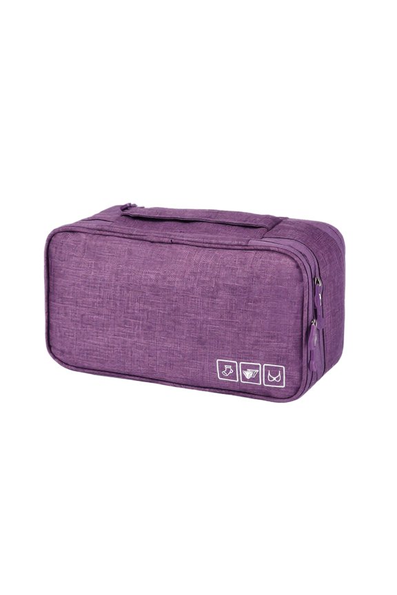 Solid Color Travel Underwear Organizer Bag, Rectangular Bra Storage Case for Dorm Room, Back to School and Daily Packing